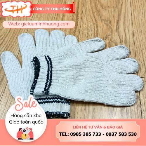 Bao tay len kem 100g hai viền đen Bao tay len kem 100g hai viền đen dày dặn, chống trầy xước