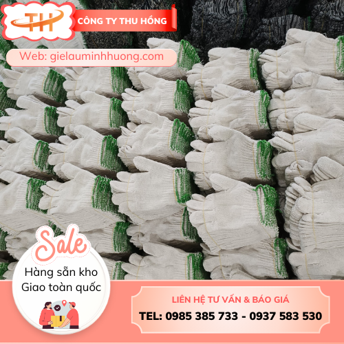 Bao tay len màu kem 80g tại xưởng Bao tay len màu kem 80g sản xuất sỉ tại xưởng