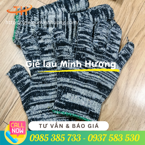 Bao tay len muối tiêu 90g 1 đôi Bao tay len muối tiêu 90g 1 đôi