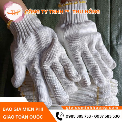 Bao tay len poly trắng 40g giá linh hoạt theo số lượng Bao tay len poly trắng 40g giá linh hoạt theo số lượng