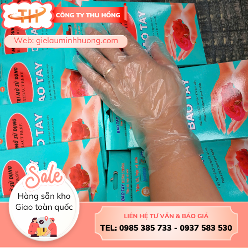 Bao tay nilon dùng một lần Bao tay nilon dùng một lần freesize nam nữ