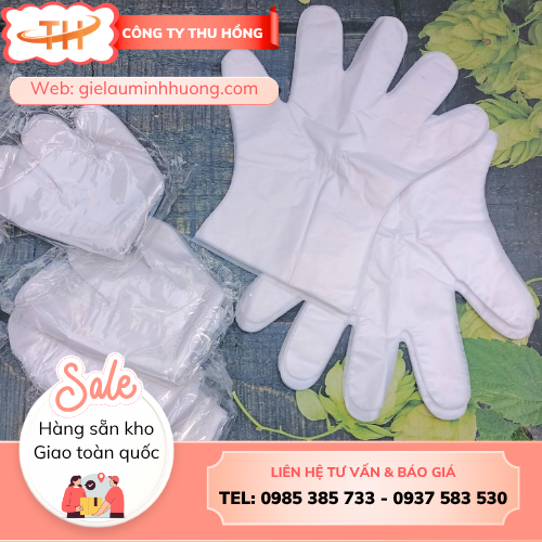 Bao tay nilon dùng một lần Bao tay nilon dùng một lần từ nhựa nguyên sinh