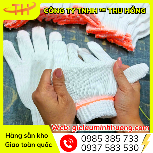 Bao tay poly cổ dài 70g hàng đặt dệt kim 13 Bao tay poly cổ dài 70g hàng đặt dệt kim 13