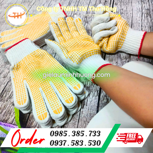 Bao tay sợi len phủ hạt nhựa 85g giá rẻ sẵn kho TPHCM Bao tay sợi len phủ hạt nhựa 85g giá rẻ sẵn kho TPHCM