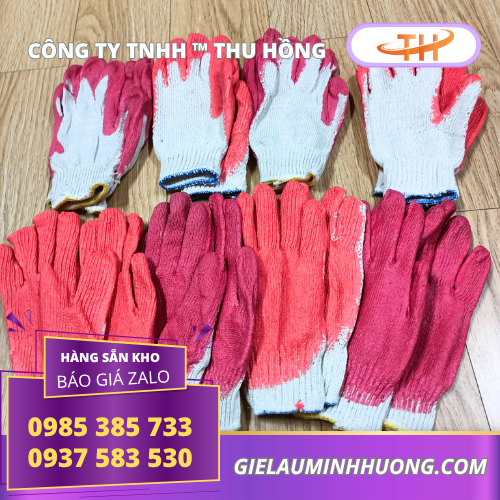 Bao tay sợi len phủ nhựa lòng bàn tay cho công nhân Bao tay sợi len phủ nhựa lòng bàn tay cho công nhân