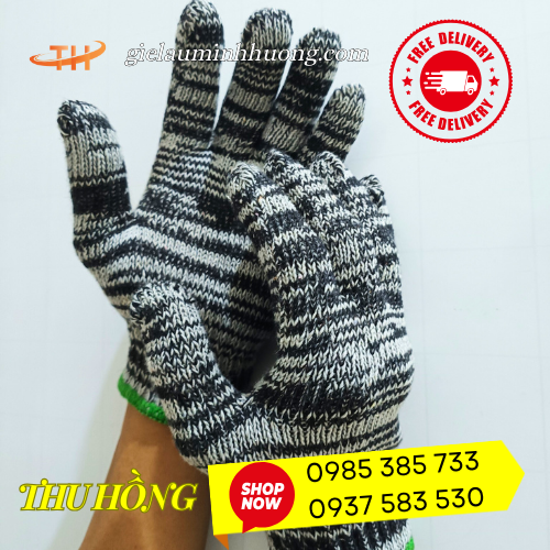 Bao tay sợi muối tiêu 50g co giãn, thấm hút mồ hôi tay Bao tay sợi muối tiêu 50g co giãn, thấm hút mồ hôi tay