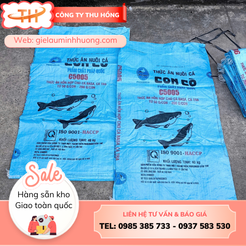 Bao thức ăn cá cũ đã qua sử dụng 1 lần Bao thức ăn cá cũ đã qua sử dụng 1 lần
