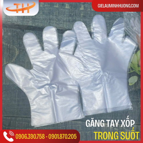 bao tay nilon trong suốt PE dùng 1 lần bao tay nilon trong suốt PE dùng 1 lần