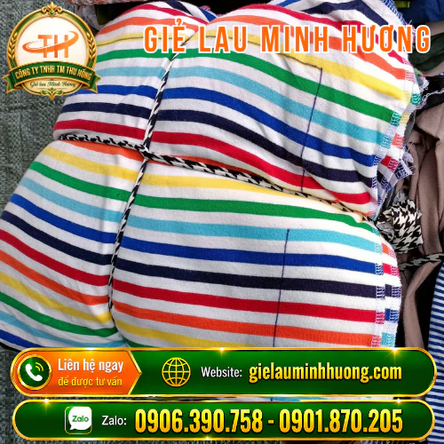 Giẻ lau cột thành bó 5kg Bó 5kg giẻ lau máy nhiều miếng cùng kích cỡ