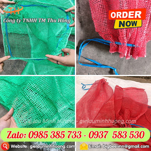 Cấu tạo chi tiết của bao lưới leno đựng dừa khô Cấu tạo chi tiết của bao lưới leno đựng dừa khô