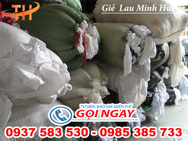 Thu Hồng chuyên giẻ lau trắng giá rẻ - giẻ lau cân ký tại Bình Chánh