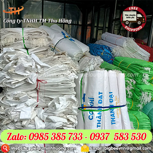 Chuyên sỉ bao tải trắng có quai in logo tại TPHCM Chuyên sỉ bao tải trắng có quai in logo tại TPHCM