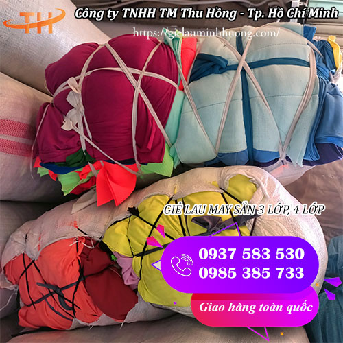 giẻ lau may sẵn chất tại kho Giẻ lau Minh Hương cơ sở mua bán giẻ lau may sẵn giá rẻ