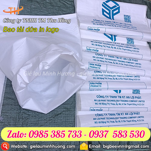 Cung cấp bao tải dứa in logo giá rẻ số lượng lớn Cung cấp bao tải dứa in logo giá rẻ số lượng lớn