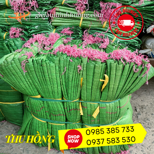 Cung cấp bao tải xanh lá đựng đá viên giá rẻ Cung cấp bao tải xanh lá đựng đá viên giá rẻ