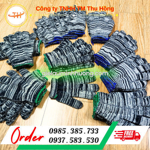 Cung cấp sỉ bao tay len muối tiêu 70g giá rẻ bao 500 đôi Cung cấp sỉ bao tay len muối tiêu 70g giá rẻ bao 500 đôi