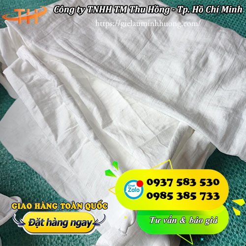 vải lau trắng cotton giá gốc rẻ tại xưởng cung cấp sỉ rẻ vải lau trắng cotton