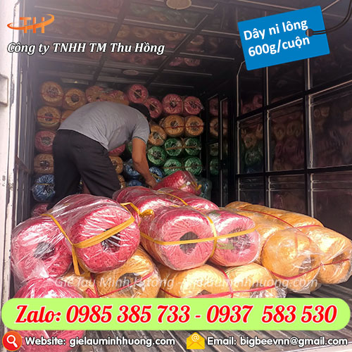 Cuộn dây ni lông đỏ, vàng, trắng, xanh lá, xanh dương giá rẻ 2024
