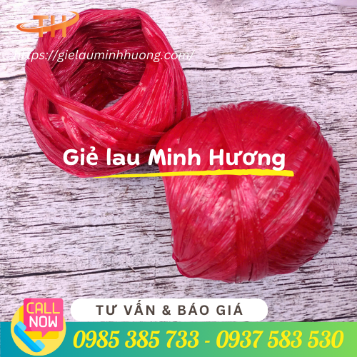 Cuộn nilon 30gam buộc hàng màu đỏ Cuộn nilon 30gam buộc hàng màu đỏ
