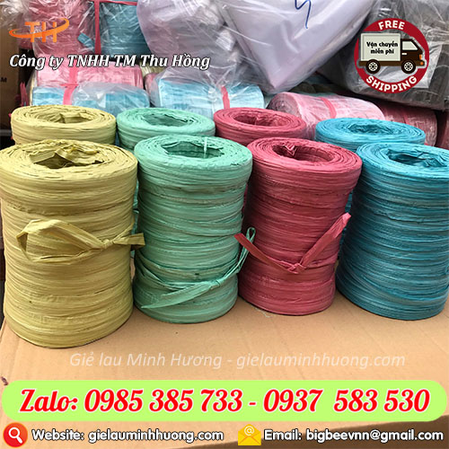 Dây buộc hàng nilon đủ màu đẹp cây 10 cuộn Dây buộc hàng nilon đủ màu đẹp cây 10 cuộn