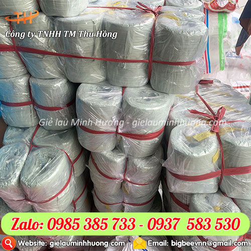 Dây nhựa nilon ống màu trắng 900 gam loại tốt Dây nhựa nilon ống màu trắng 900 gam loại tốt