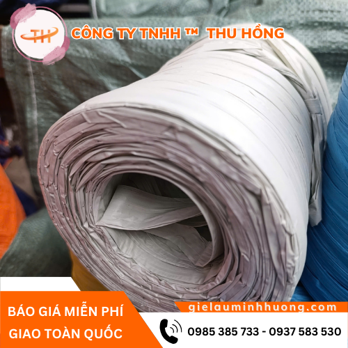 Dây ni lon ống màu trắng 900g, 1kg nhựa PP Dây ni lon ống màu trắng 900g, 1kg nhựa PP