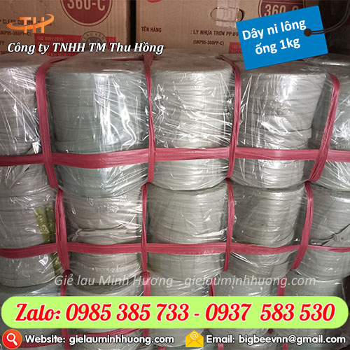 Dây ni lông ống 1kg siêu tiết kiệm cho cửa hàng Dây ni lông ống 1kg siêu tiết kiệm cho cửa hàng