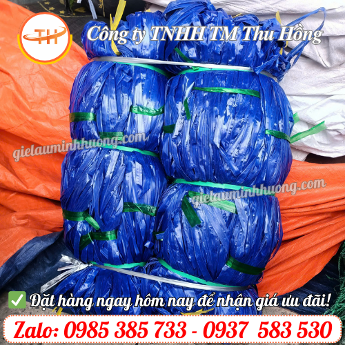 Dây nilon bẹ xanh buộc hàng tiện lợi dài 2m6 Dây nilon bẹ xanh buộc hàng tiện lợi dài 2m6