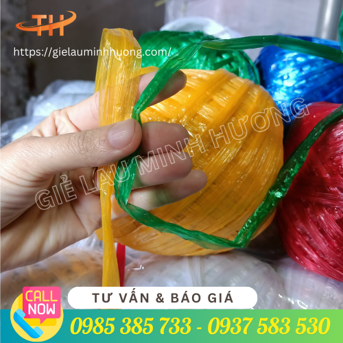 Dây nilon cột bao nhựa PE nhiều màu  Dây nilon cột bao nhựa PE nhiều màu