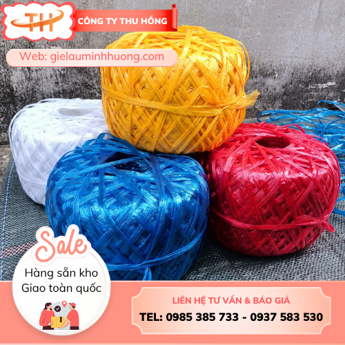 Dây nilon cuộn 500g Dây nilon cuộn 500g buộc hàng an toàn, chắc chắn