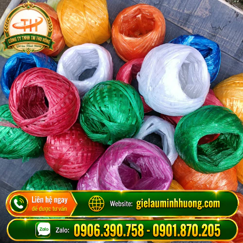 Dây nilon cuộn nhỏ 30g - 40g đủ màu buộc túi, bó hàng Dây nilon cuộn nhỏ 30g - 40g đủ màu buộc túi, bó hàng