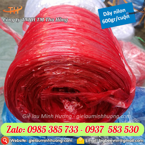 Dây nilon đủ màu 1 cuộn 600gr