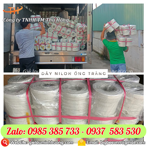 Dây nilon màu trắng 900 gam bỏ sỉ giao toàn quốc Dây nilon màu trắng 900 gam bỏ sỉ giao toàn quốc
