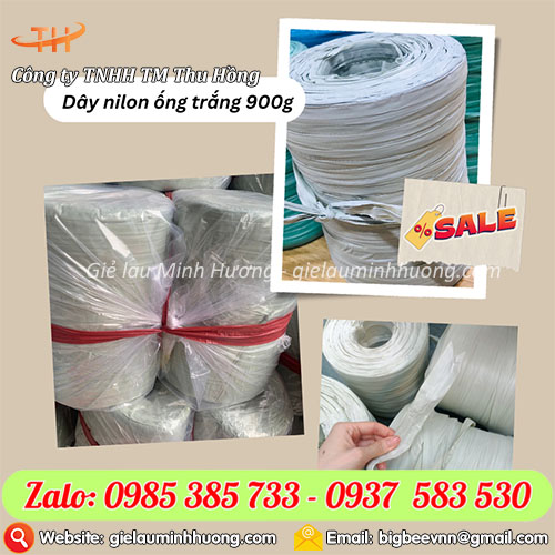 Dây nilon màu trắng 900 gam Dây nilon màu trắng 900 gam
