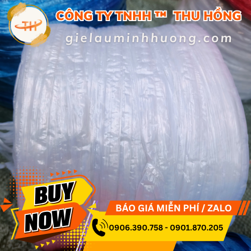 Dây nilon nem trắng 600g loại mềm buộc chặt Dây nilon nem trắng 600g loại mềm buộc chặt