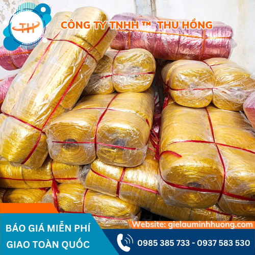 Dây nilon nem vàng 600g đóng gói sẵn Dây nilon nem vàng 600g đóng gói hoàn thiện trước khi giao