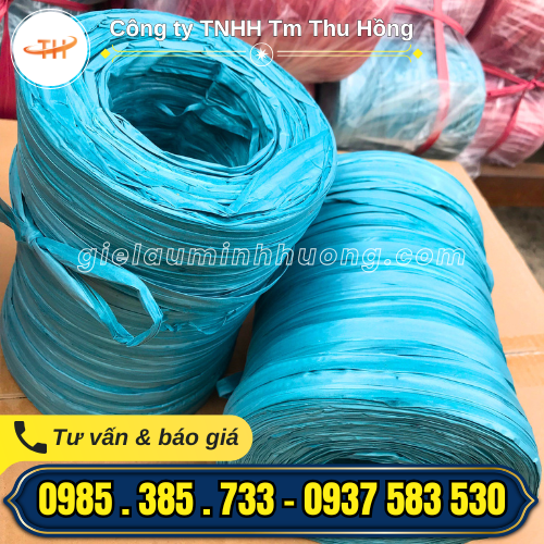 Dây nilon ống 1kg màu xanh Dây nilon ống 1kg màu xanh