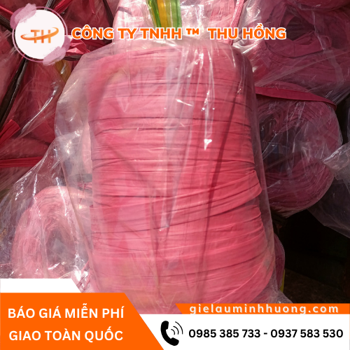 Dây nilon ống đỏ 1KG nỏi bật dùng cột buộc hàng Dây nilon ống đỏ 1KG nỏi bật dùng cột buộc hàng