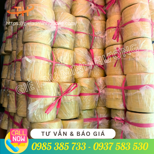 Dây nilon ống màu vàng 1kg 1 cuộn đóng sẵn Dây nilon ống màu vàng 1kg 1 cuộn đóng sẵn