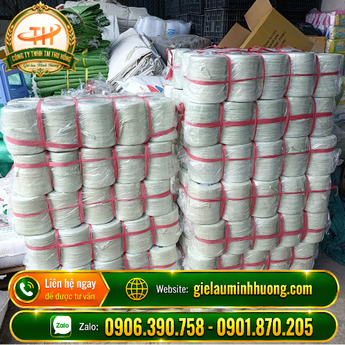 Dây nilon ống trắng 1kg cây 10 cuộn sẵn tại kho Thu Hồng Dây nilon ống trắng 1kg cây 10 cuộn sẵn tại kho Thu Hồng