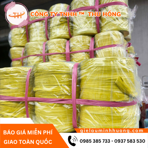 Dây nilon ống vàng 1kg hàng sẵn tại xưởng Dây nilon ống vàng 1kg hàng sẵn tại xưởng