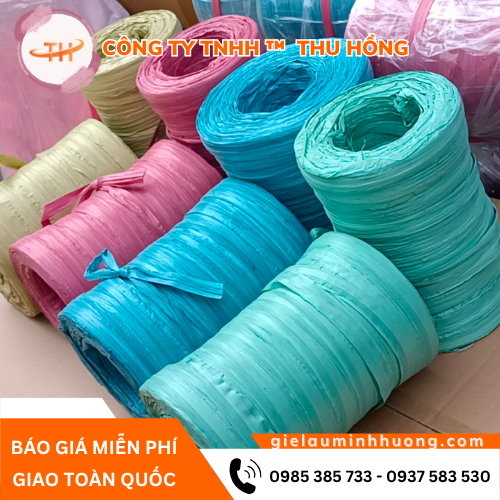 Dây nilon PP buộc hàng 1kg nhiều màu đẹp Dây nilon PP buộc hàng 1kg nhiều màu đẹp