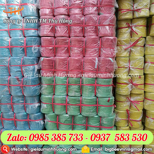 Dây nilon PP dạng ống đủ màu nổi bật Dây nilon PP dạng ống đủ màu nổi bật