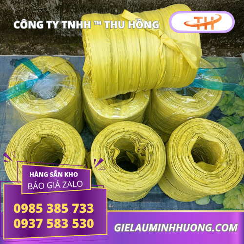 Dây nilong màu vàng 1kg đóng gói bao bì cho xưởng Dây nilong màu vàng 1kg đóng gói bao bì cho xưởng