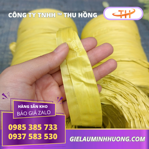 Dây nilong ống màu vàng 1kg sợi to dày dặn Dây nilong ống màu vàng 1kg sợi to dày dặn