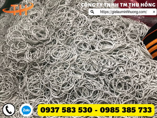 Dây thun buộc hàng màu trắng sữa