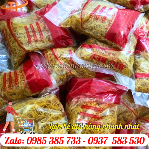 Dây thun khoanh xuất khẩu đóng bịch 500g