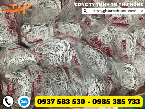 Dây thun trắng sữa cân ký 500gr