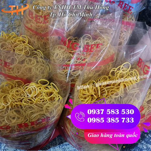 dây thun vàng loại lớn đóng bịch 500g bigbee