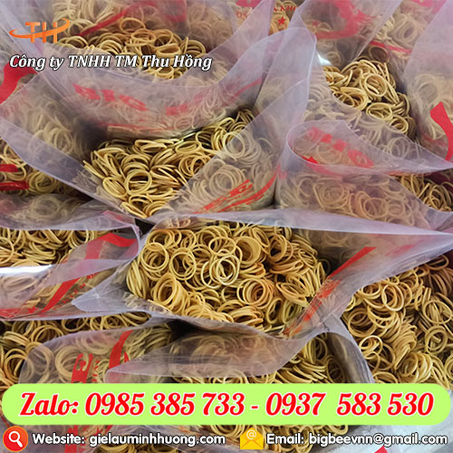 Dây thun vàng siêu dẻo giá rẻ 500g/bịch, 10kg/bao Dây thun vàng siêu dẻo giá rẻ 500g/bịch, 10kg/bao